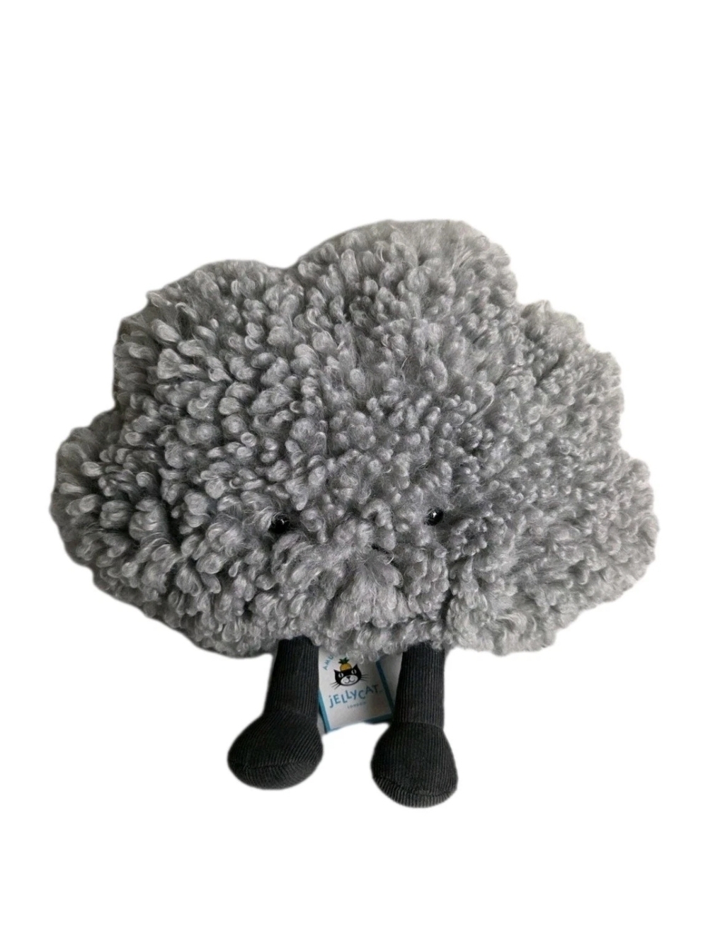 JELLYCAT Amuseables STORM CLOUD (A2SCL) 10" Grey Plush RETIRED New w/ Tags NWT
